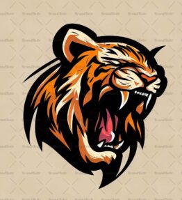 Brüllender Tiger
